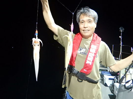渡船よしだ屋／９月１０日（土）　夜イカメタル船の釣果①