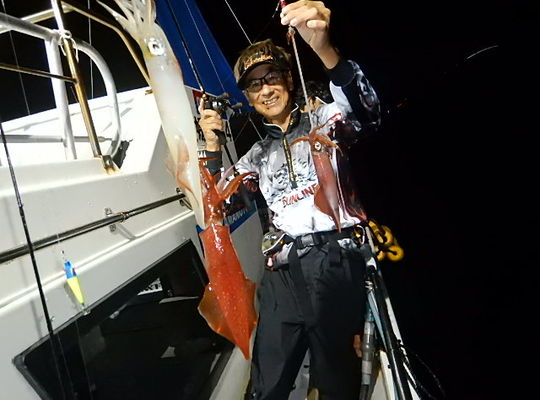 渡船よしだ屋／９月１６日（金）　夜イカメタル船の釣果①