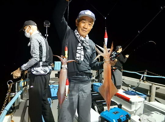 渡船よしだ屋／９月２２日（木）　夜イカメタル船の釣果①