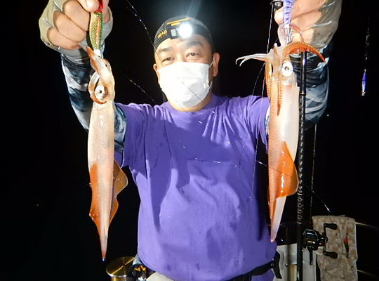 渡船よしだ屋／９月２５日（日）　夜イカメタル船の釣果①