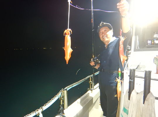 渡船よしだ屋／’２３年９月３日（日）　夜イカメタル船の釣果①