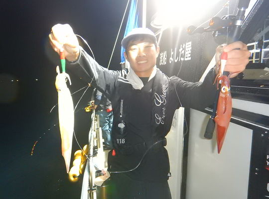渡船よしだ屋／’２３年９月９日（土）　夜イカメタル船の釣果①