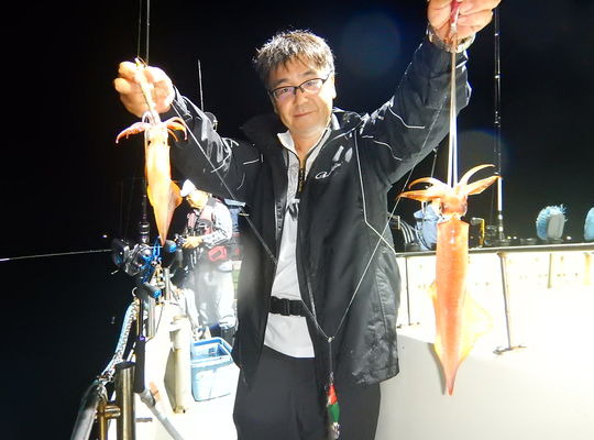 渡船よしだ屋／’２３年９月１０日（日）　夜イカメタル船の釣果①