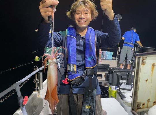 渡船よしだ屋／’２４年８月４日（日）　夜イカ釣りの釣果①