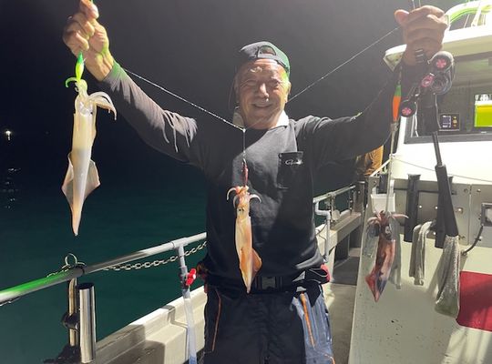 渡船よしだ屋／’２４年８月６日（火）　夜イカ釣りの釣果①