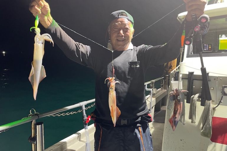 渡船よしだ屋／’２４年８月６日（火）　夜イカ釣りの釣果①