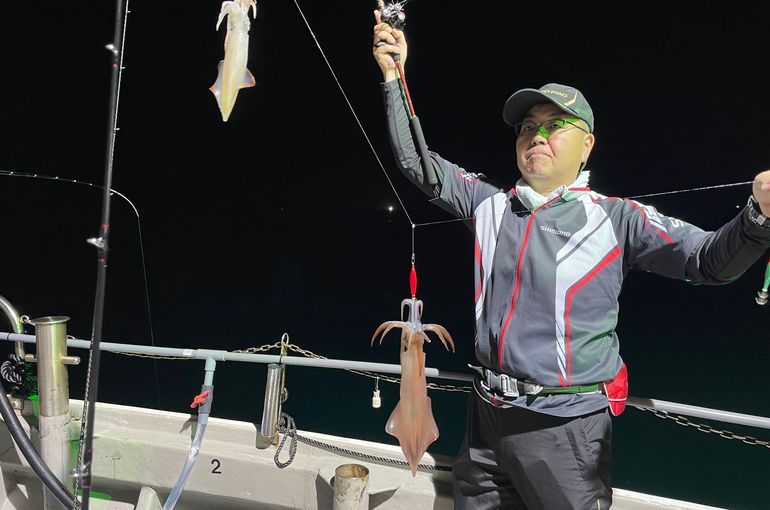 渡船よしだ屋／’２４年８月９日（金）　夜イカ釣りの釣果①