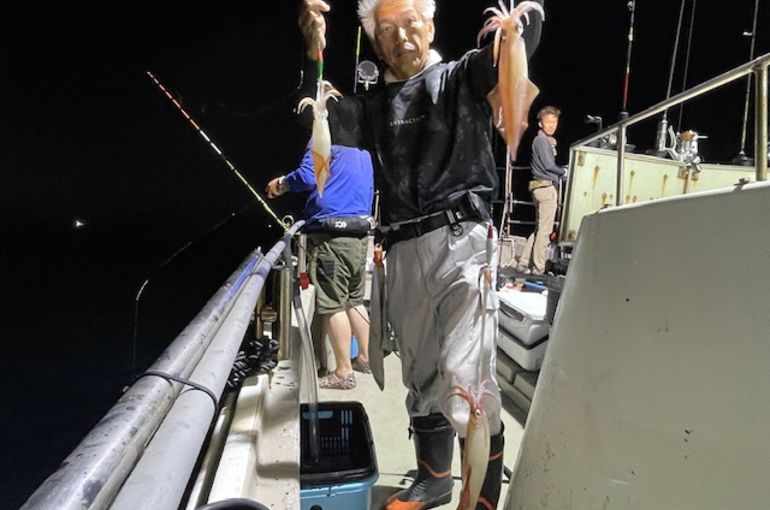 渡船よしだ屋／’２４年８月１０日（土）　夜イカ釣りの釣果①