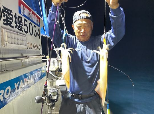 渡船よしだ屋／’２４年８月１２日（月）　夜イカ釣りの釣果①