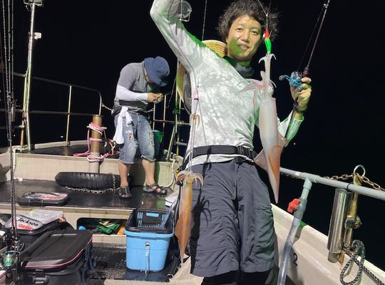 渡船よしだ屋／’２４年８月１４日（水）　夜イカ釣りの釣果①