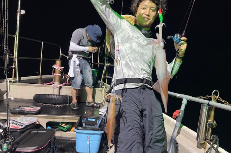 渡船よしだ屋／’２４年８月１４日（水）　夜イカ釣りの釣果①