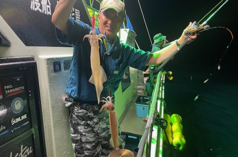 渡船よしだ屋／’２４年８月２３日（金）　夜イカ釣りの釣果①