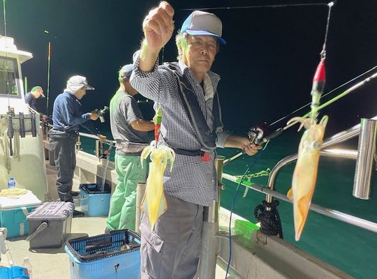渡船よしだ屋／’２４年８月２５日（日）　夜イカ釣りの釣果①