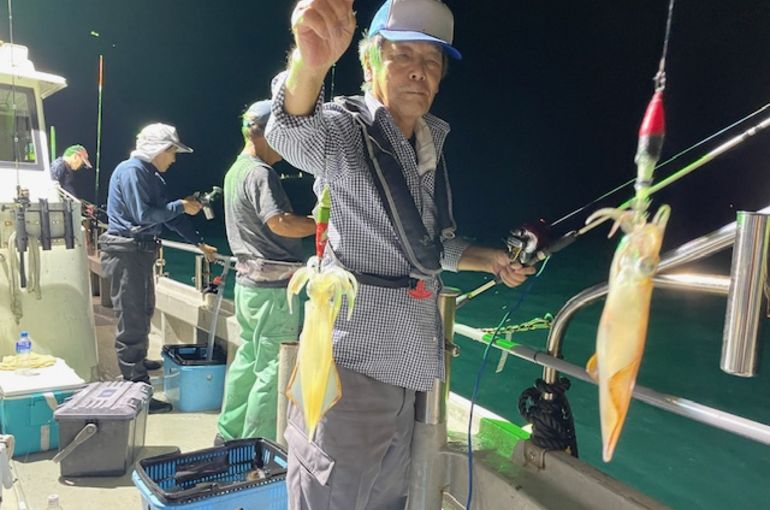 渡船よしだ屋／’２４年８月２５日（日）　夜イカ釣りの釣果①