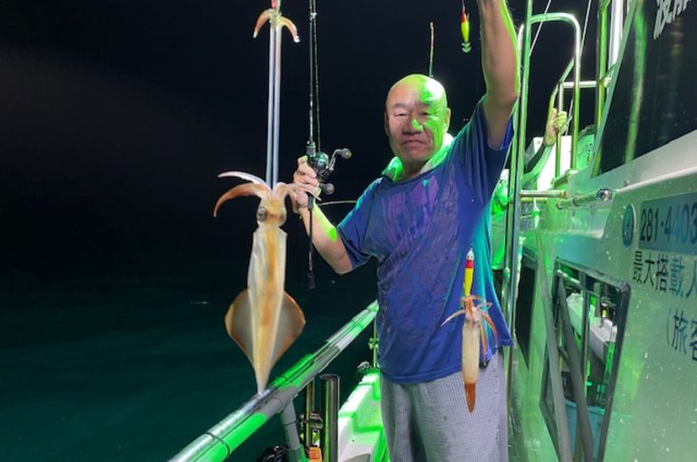 渡船よしだ屋／’２４年９月１日（日）　夜イカ釣りの釣果①