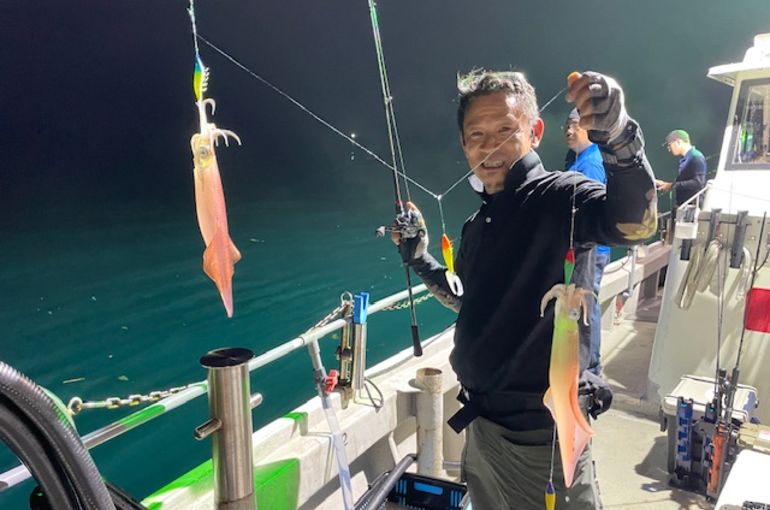 渡船よしだ屋／’２４年９月４日　夜イカ釣りの釣果①