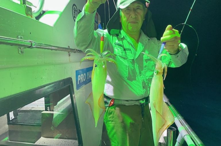 渡船よしだ屋／’２４年９月５日（木）　夜イカ釣りの釣果①