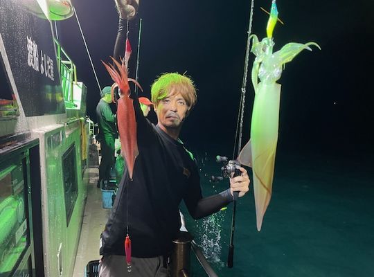 渡船よしだ屋／’２４年９月６日（金）　夜イカ釣りの釣果①