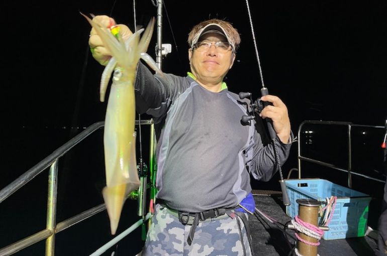 渡船よしだ屋／’２４年９月７日（土）　夜イカ釣りの釣果①