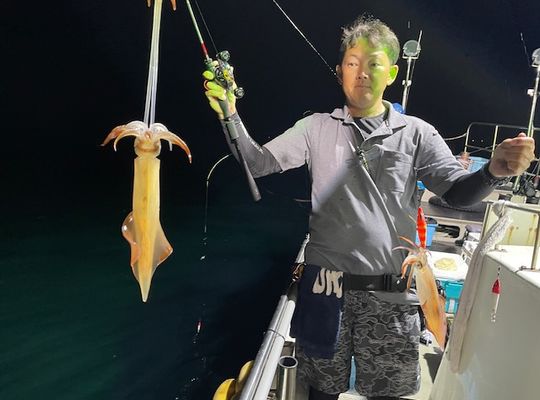 渡船よしだ屋／’２４年９月８日（日）　夜イカ釣りの釣果①