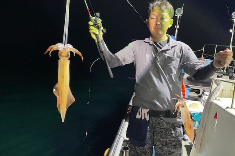 渡船よしだ屋／’２４年９月８日（日）　夜イカ釣りの釣果①