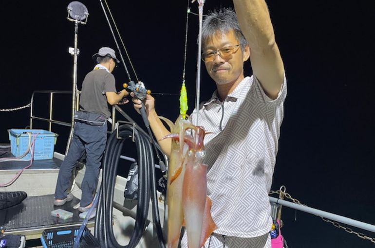 渡船よしだ屋／’２４年９月９日（月）　夜イカ釣りの釣果①