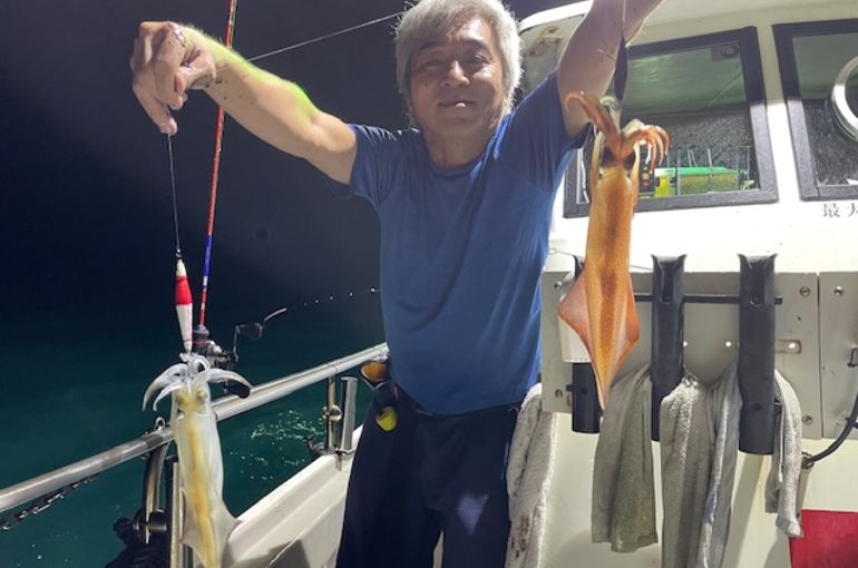 渡船よしだ屋／’２４年９月１１日（水）　夜イカ釣りの釣果①