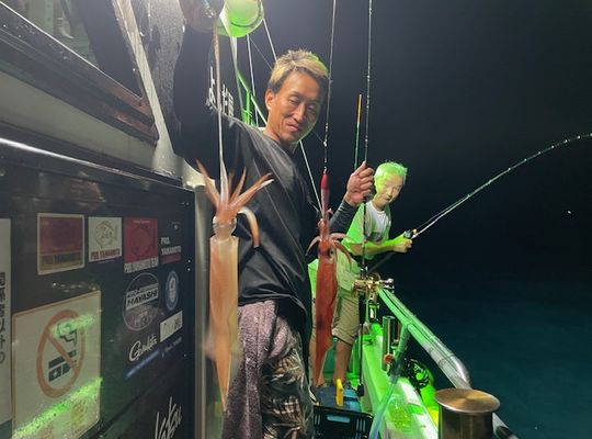 渡船よしだ屋／’２４年９月１２日（木）　夜イカ釣りの釣果①