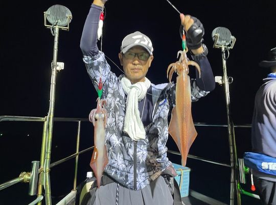渡船よしだ屋／’２４年９月１６日（月）　夜イカ釣りの釣果①