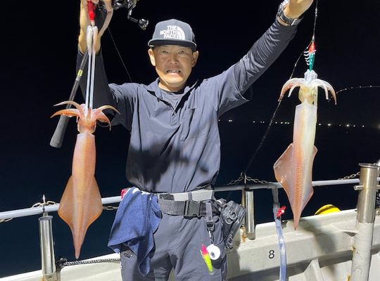 渡船よしだ屋／’２４年９月２９日（日）　夜イカ釣りの釣果①