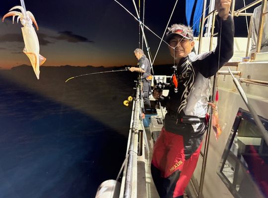 渡船よしだ屋／’２５年７月２４日（木）　夜イカ釣りの釣果①