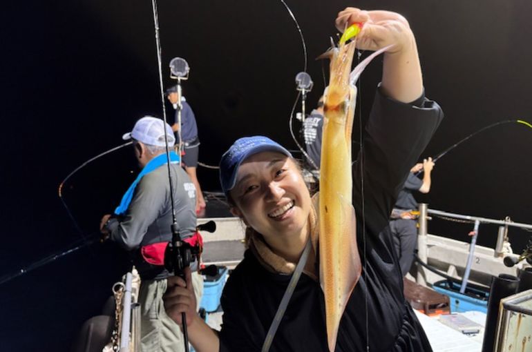 渡船よしだ屋／’２５年９月８日（月）　夜イカ釣り船の釣果①