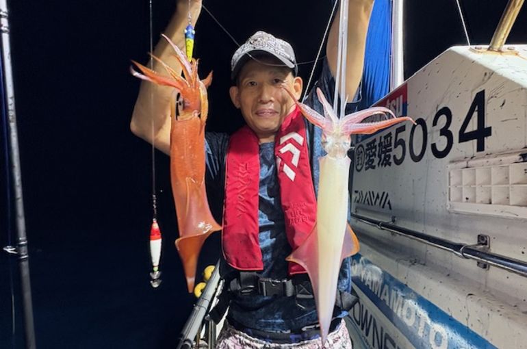 渡船よしだ屋／’２５年９月１８日（木）　夜イカ釣り船の釣果①