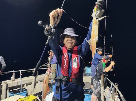 渡船よしだ屋／’２５年９月２０日（土）　夜イカ釣りの釣果①