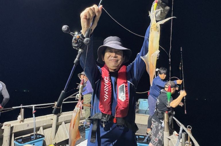 渡船よしだ屋／’２５年９月２０日（土）　夜イカ釣りの釣果①