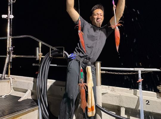 渡船よしだ屋／’２５年９月２８日（日）　夜イカ釣りの釣果①