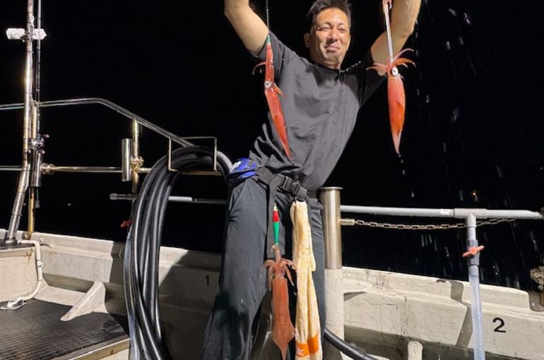 渡船よしだ屋／’２５年９月２８日（日）　夜イカ釣りの釣果①