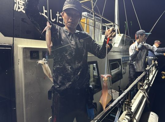渡船よしだ屋／’２６年７月２６日（日）　夜イカ釣りの釣果①