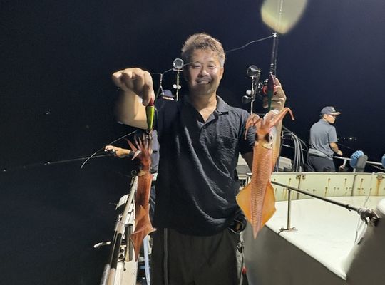 渡船よしだ屋／’２６年７月２９日（水）　夜イカ釣りの釣果①