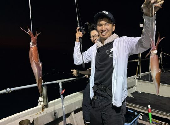 渡船よしだ屋／’２６年８月２日（日）　夜イカ釣りの釣果①