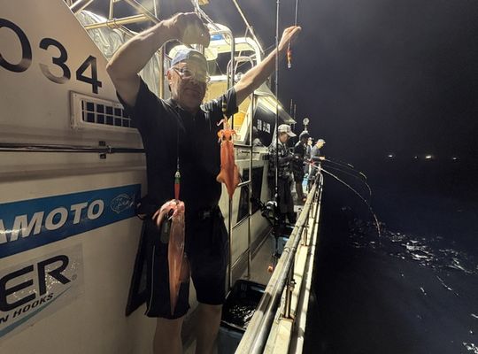 渡船よしだ屋／’２６年８月９日（日）　夜イカ釣りの釣果①
