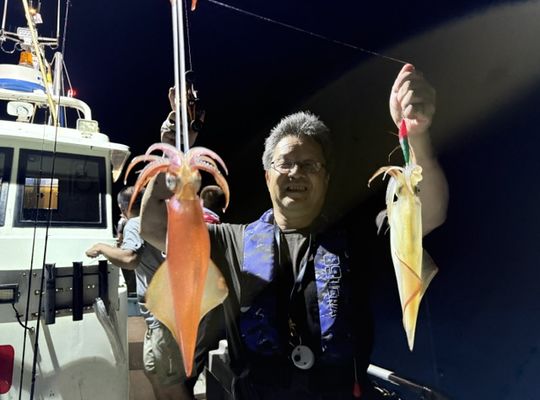 渡船よしだ屋／’２６年８月２２日（土）　夜イカ釣りの釣果①