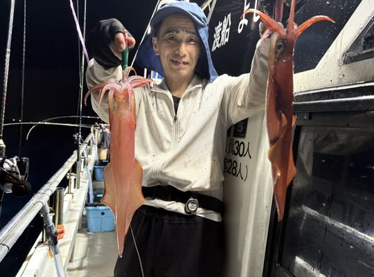 渡船よしだ屋／’２６年８月２９日（土）　夜イカ釣りの釣果①