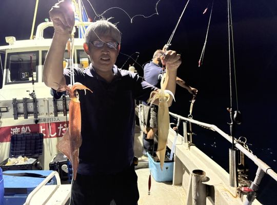 渡船よしだ屋／’２６年９月２日（水）　夜イカ船釣りの釣果①