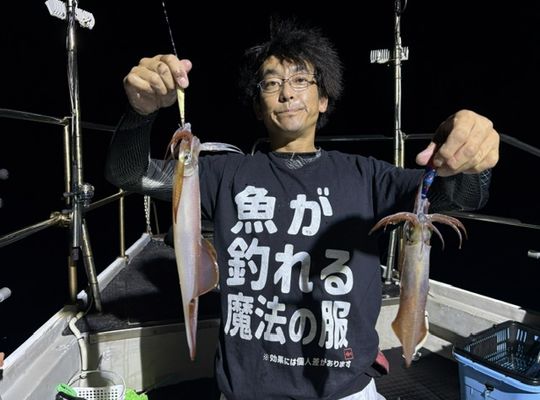 渡船よしだ屋／’２６年９月１１日（金）　夜イカ船釣りの釣果①