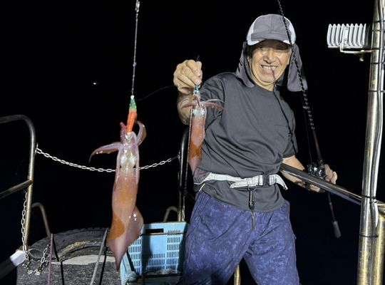 渡船よしだ屋／’２６年９月１４日（月）　夜イカ船釣りの釣果①