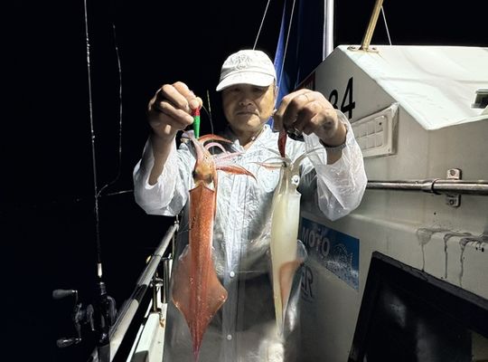 渡船よしだ屋／’２６年９月２５日（金）　夜イカ船釣りの釣果①
