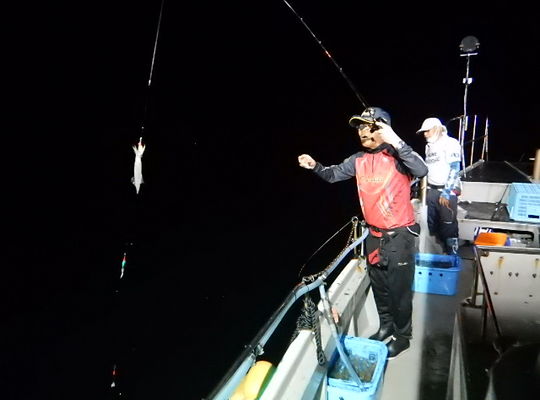 渡船 よしだ屋／７月１５日（木）夜イカメタル船の釣果①